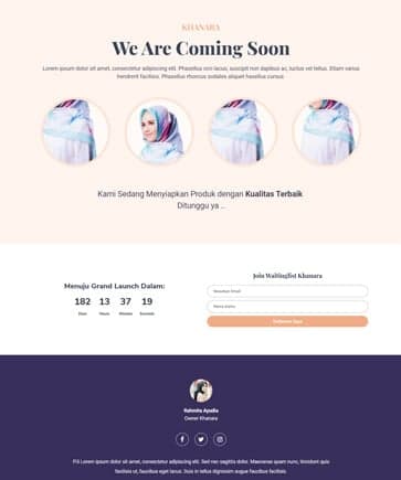 Demo Coming Soon Hijab